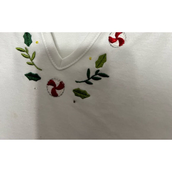 Christmas top, size 1X, 3/4 sleeve - Picture 3 of 9